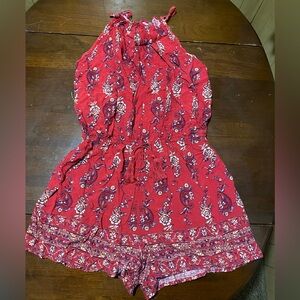 Mossimo Supply Co. Red Paisley Kids One Piece